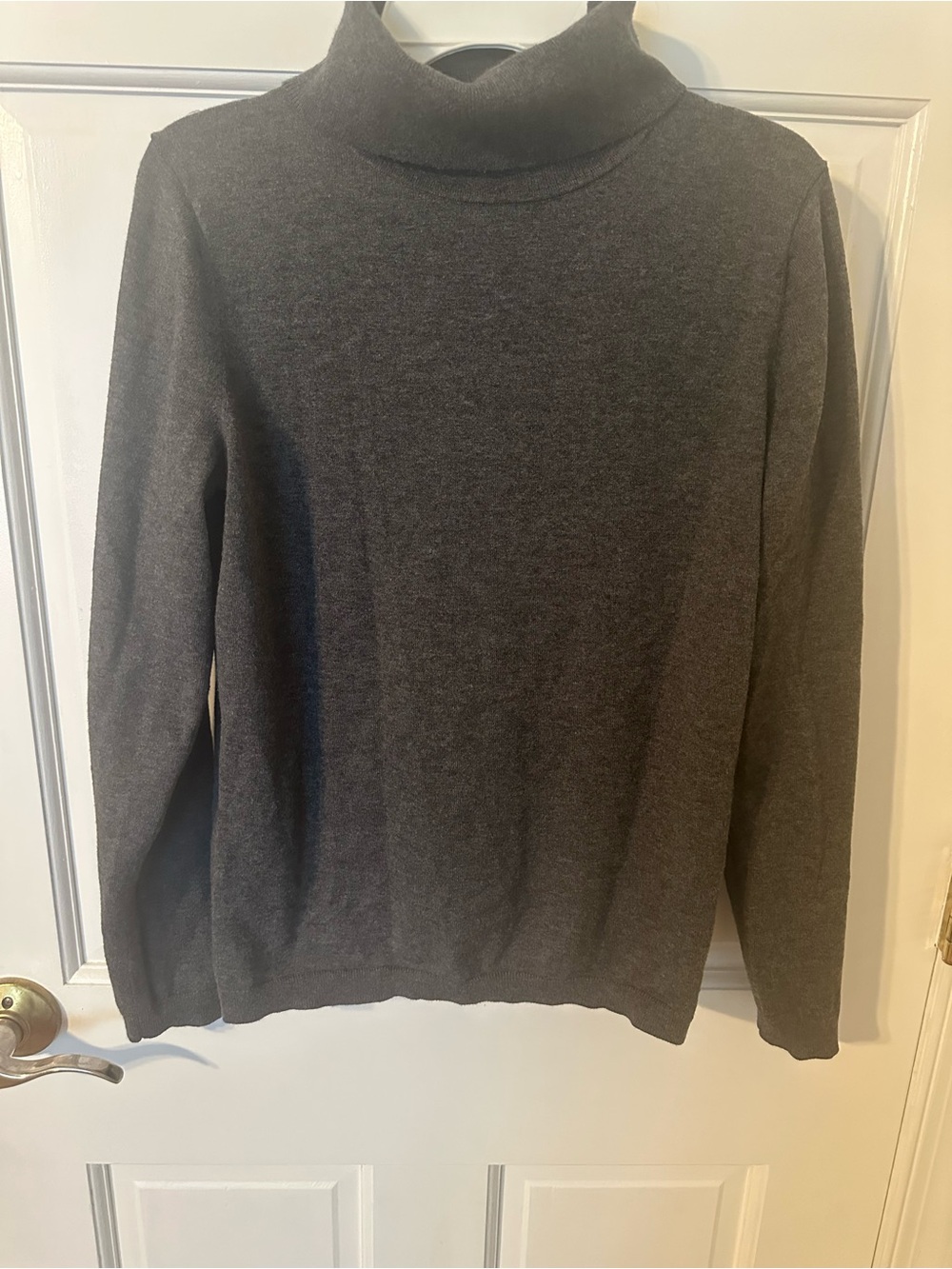 Charcoal Gray Turtleneck Sweater